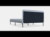 SLATTUM Upholstered bed frame Low-poly 3D model_1
