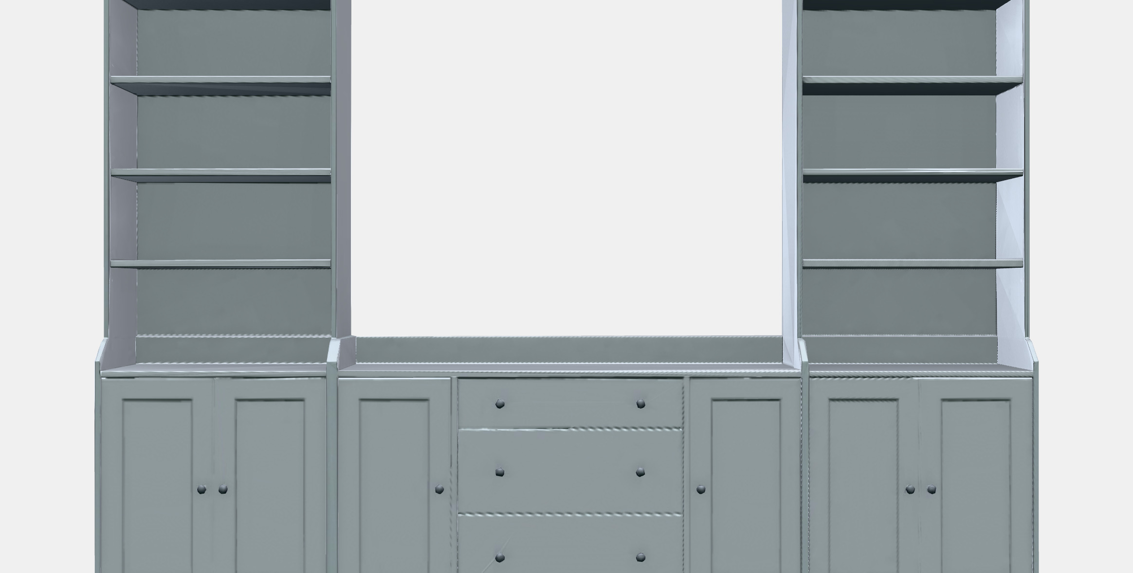 HAUGA Storage combination 5 Low-poly 3D model_11