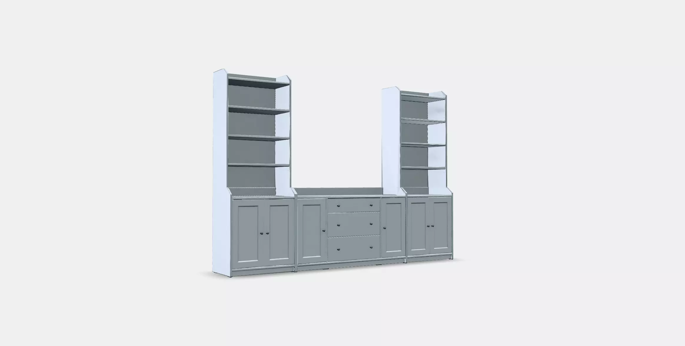 HAUGA Storage combination 5 Low-poly 3D model_0