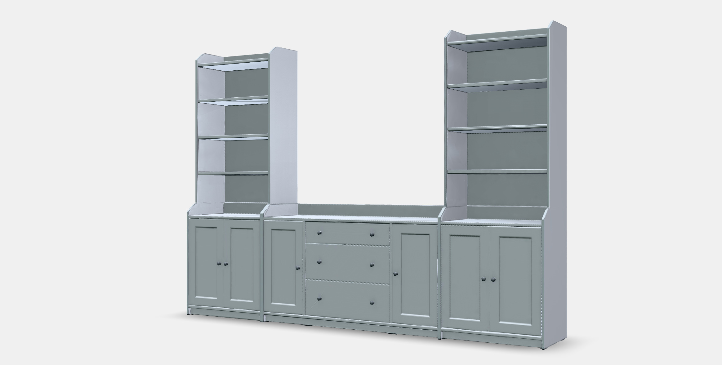 HAUGA Storage combination 5 Low-poly 3D model_13