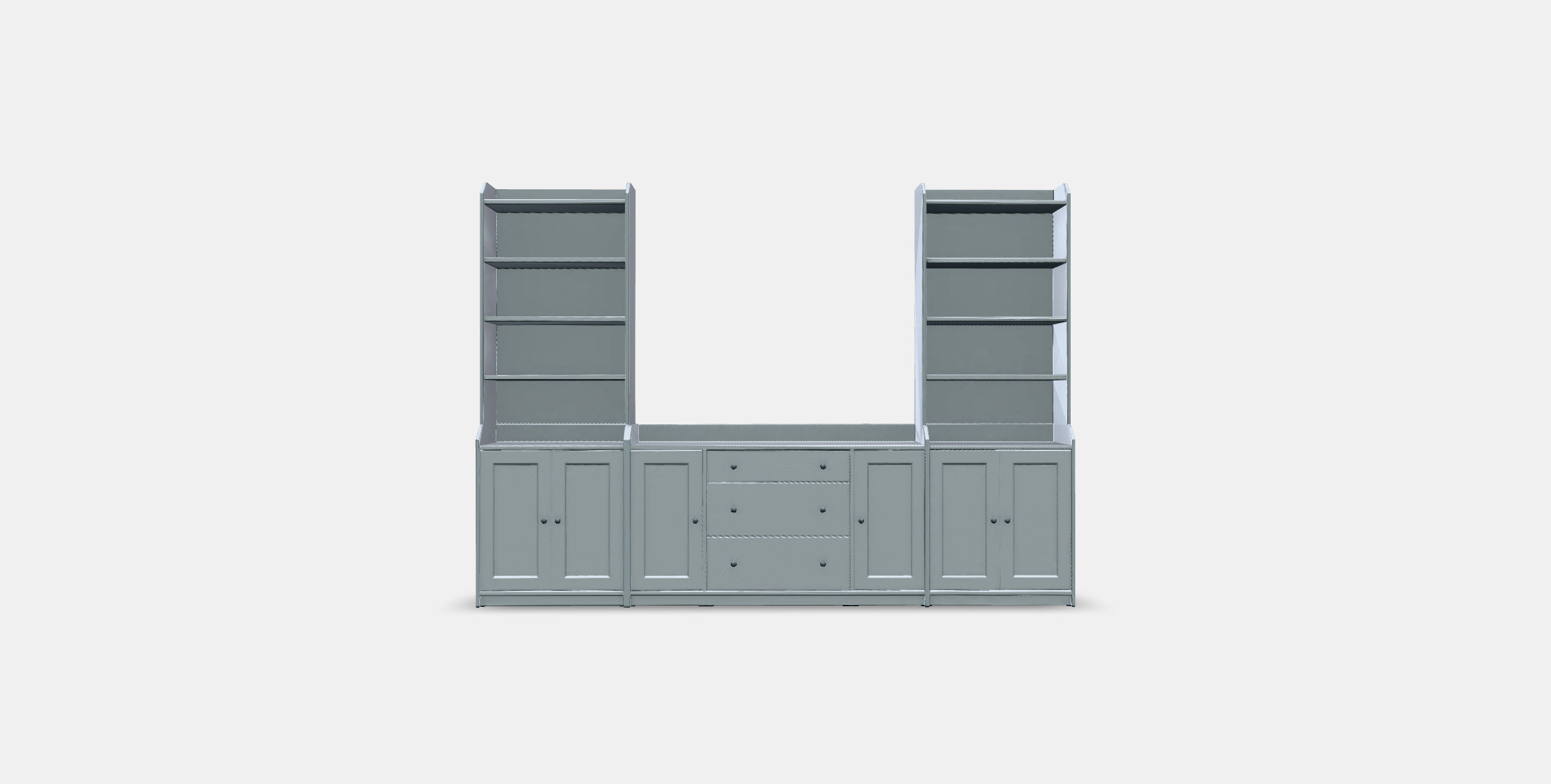 HAUGA Storage combination 5 Low-poly 3D model_9