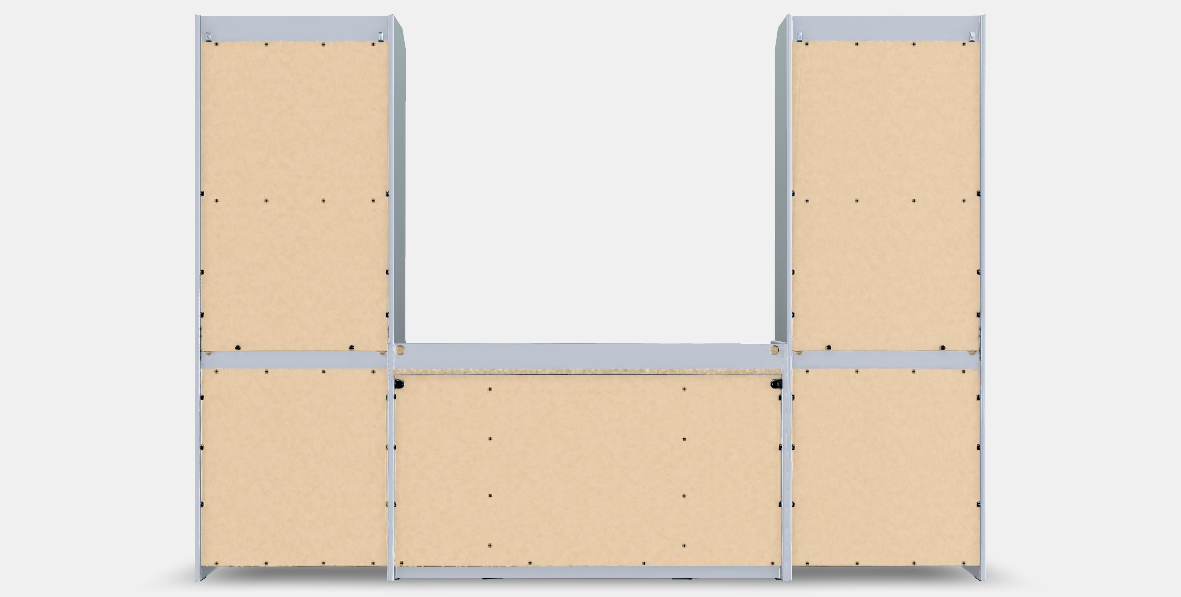 HAUGA Storage combination 5 Low-poly 3D model_15