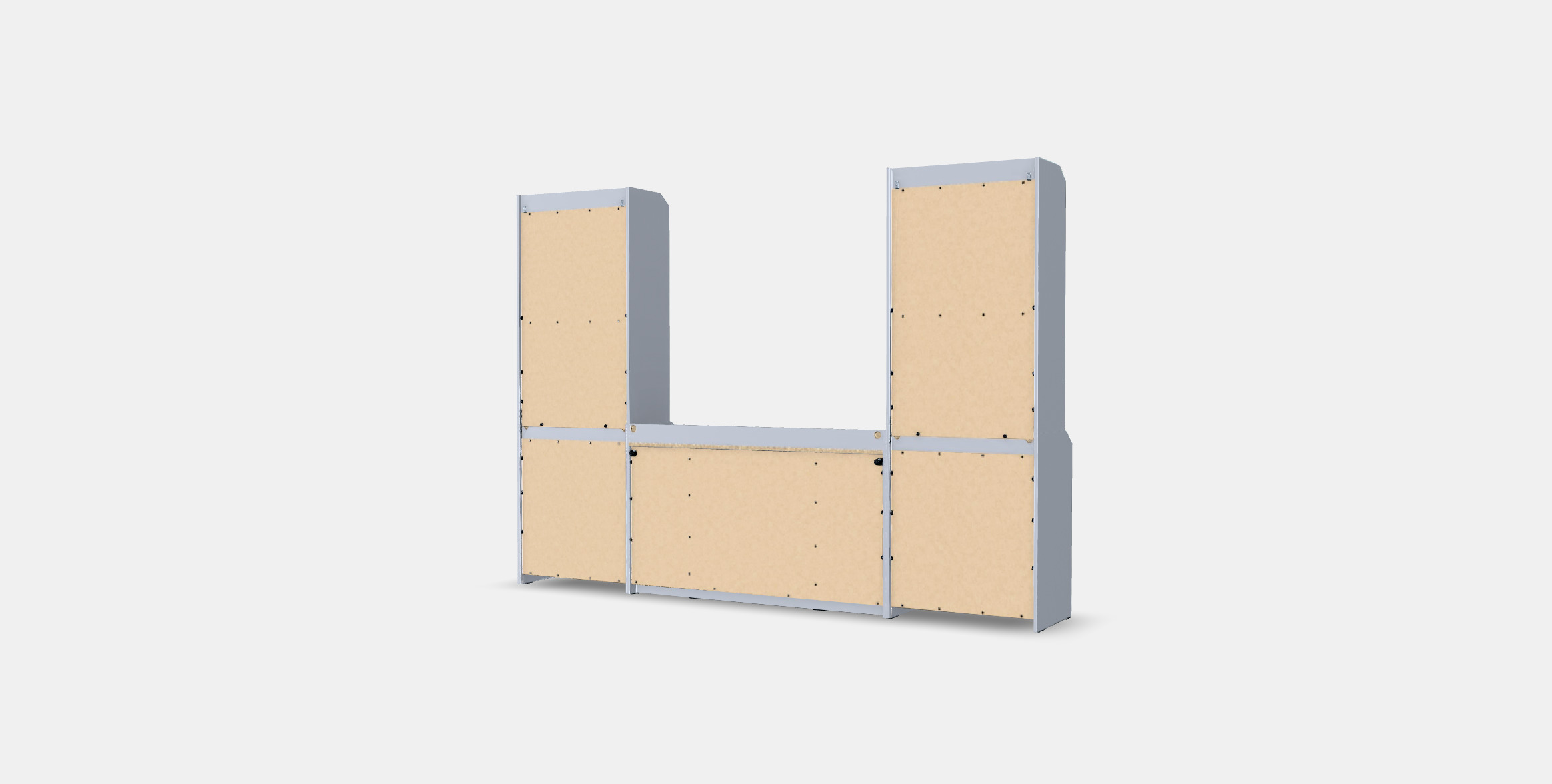 HAUGA Storage combination 5 Low-poly 3D model_3