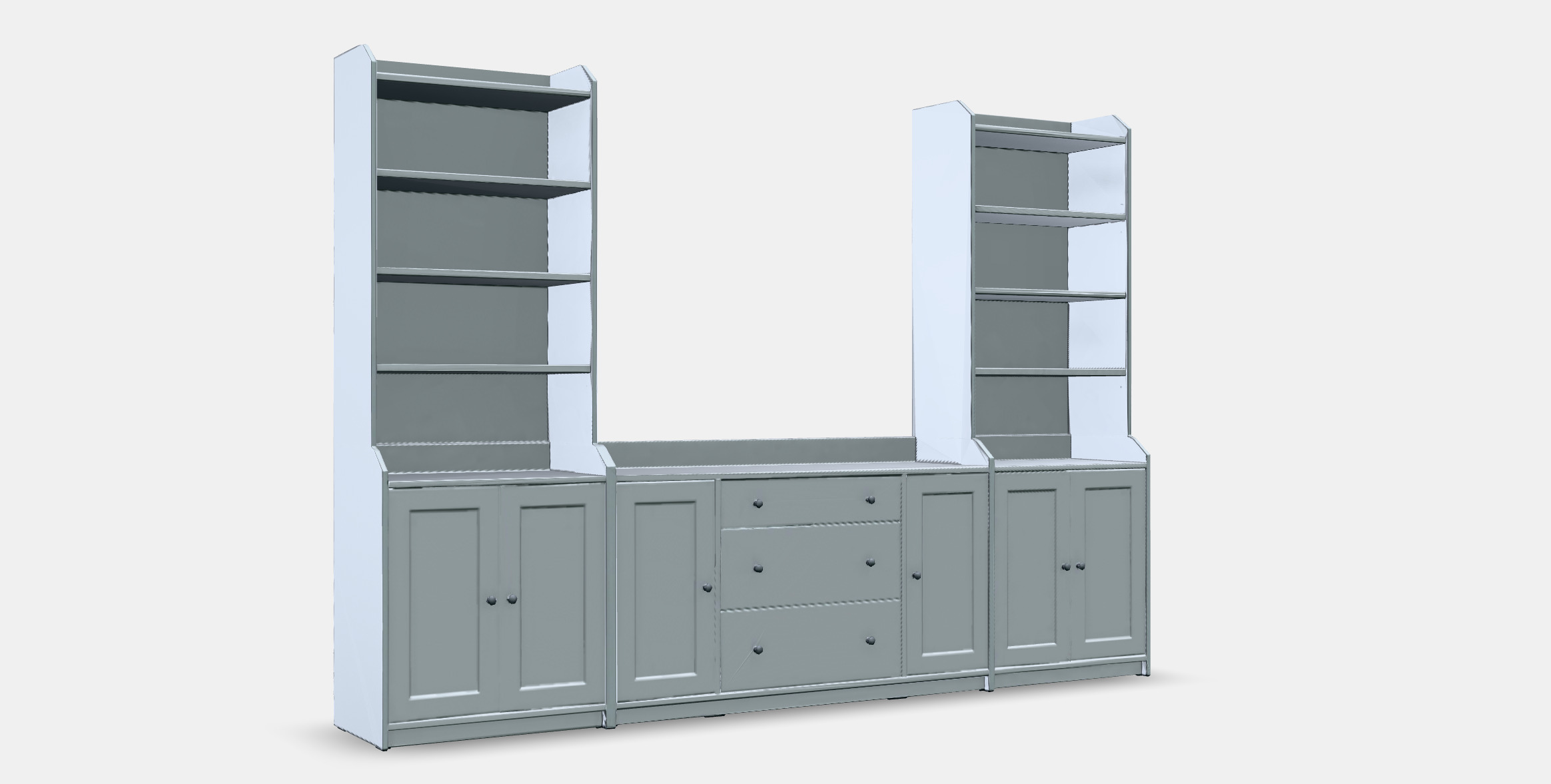 HAUGA Storage combination 5 Low-poly 3D model_10