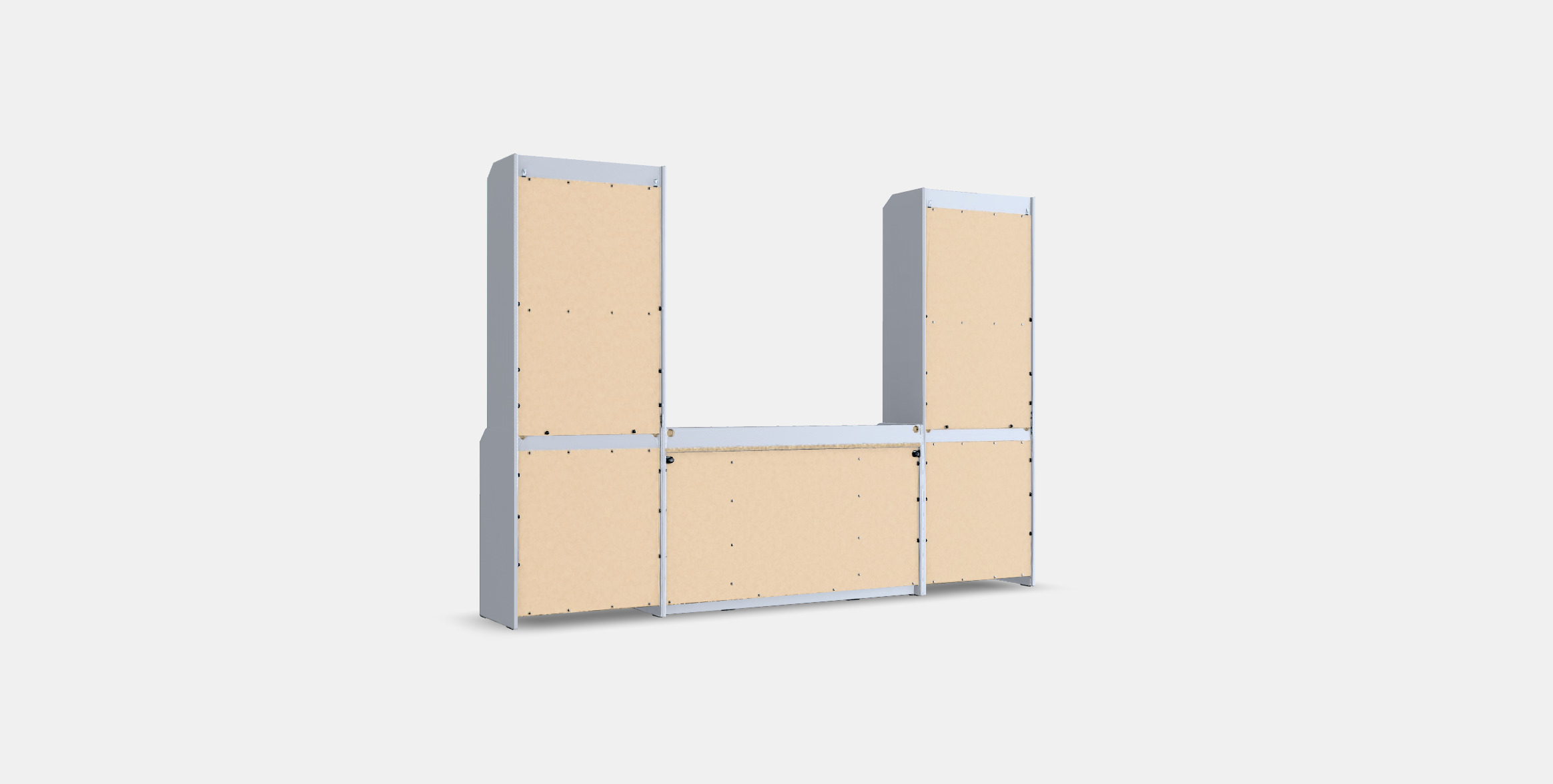 HAUGA Storage combination 5 Low-poly 3D model_16