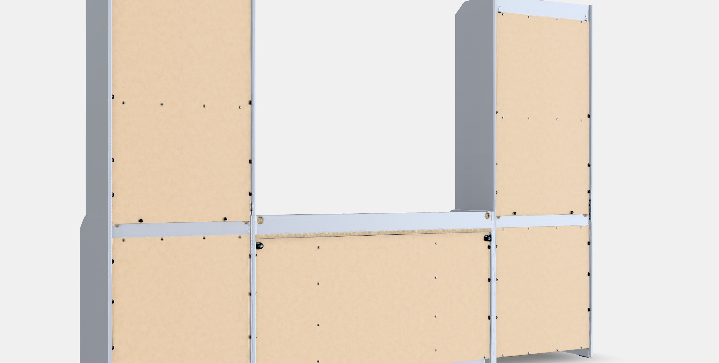 HAUGA Storage combination 5 Low-poly 3D model_5