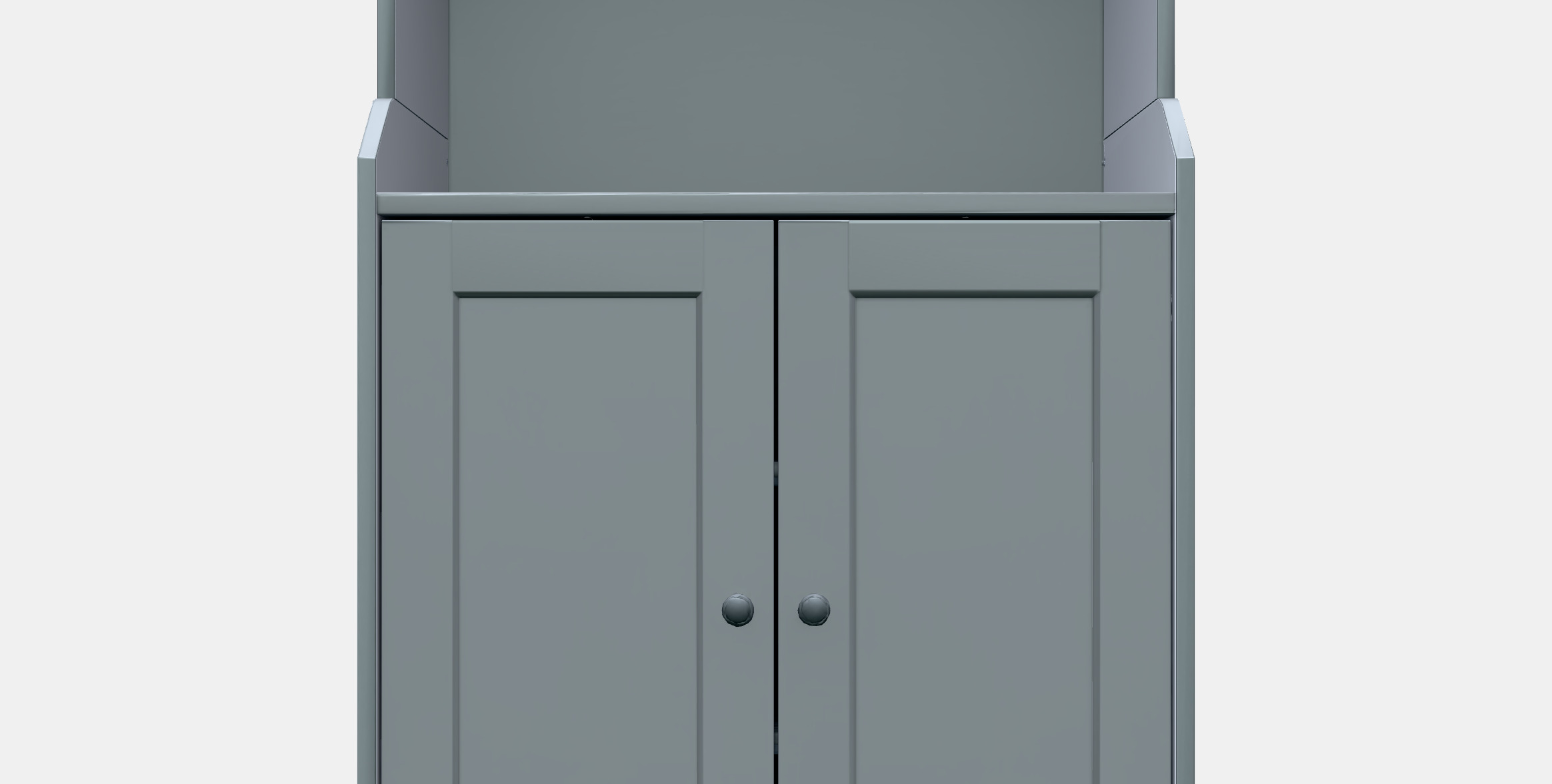 HAUGA Cabinet with 2 doors Low-poly 3D model_11
