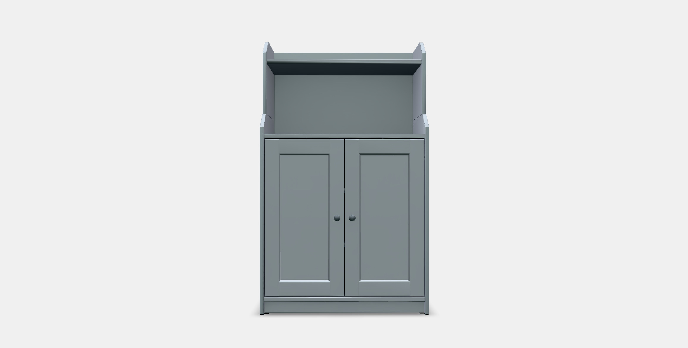 HAUGA Cabinet with 2 doors Low-poly 3D model_10
