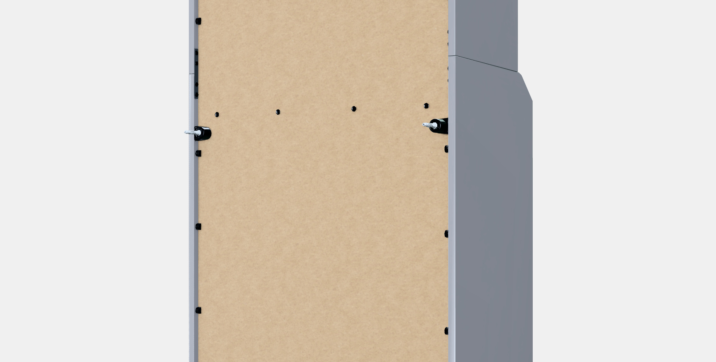 HAUGA Cabinet with 2 doors Low-poly 3D model_9