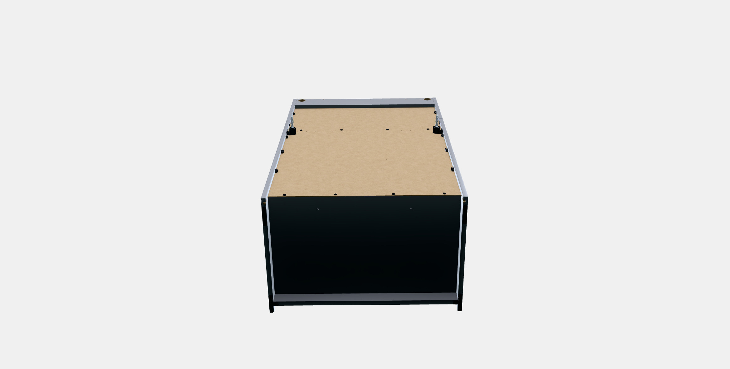 HAUGA Cabinet with 2 doors Low-poly 3D model_5