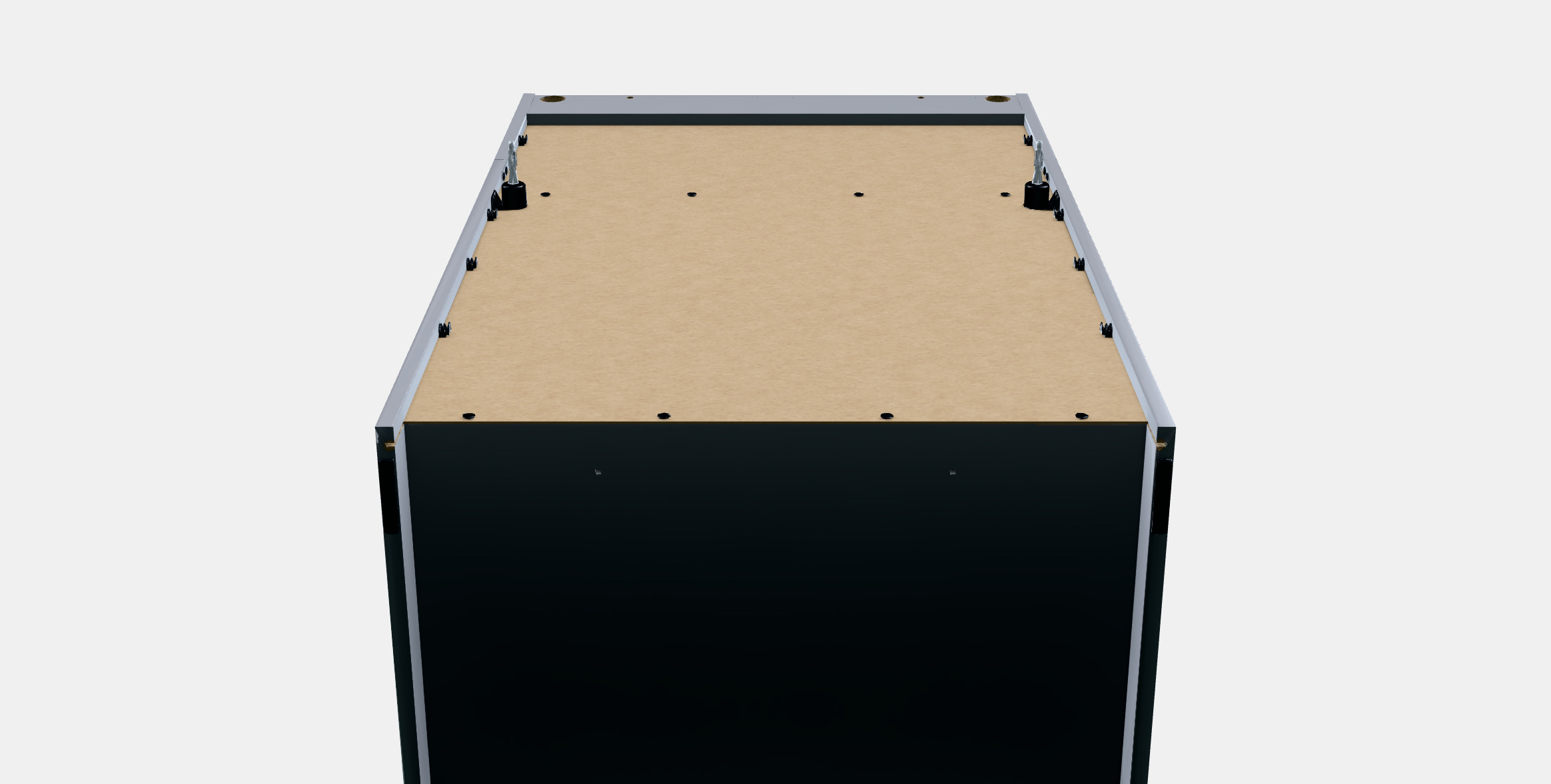 HAUGA Cabinet with 2 doors Low-poly 3D model_7