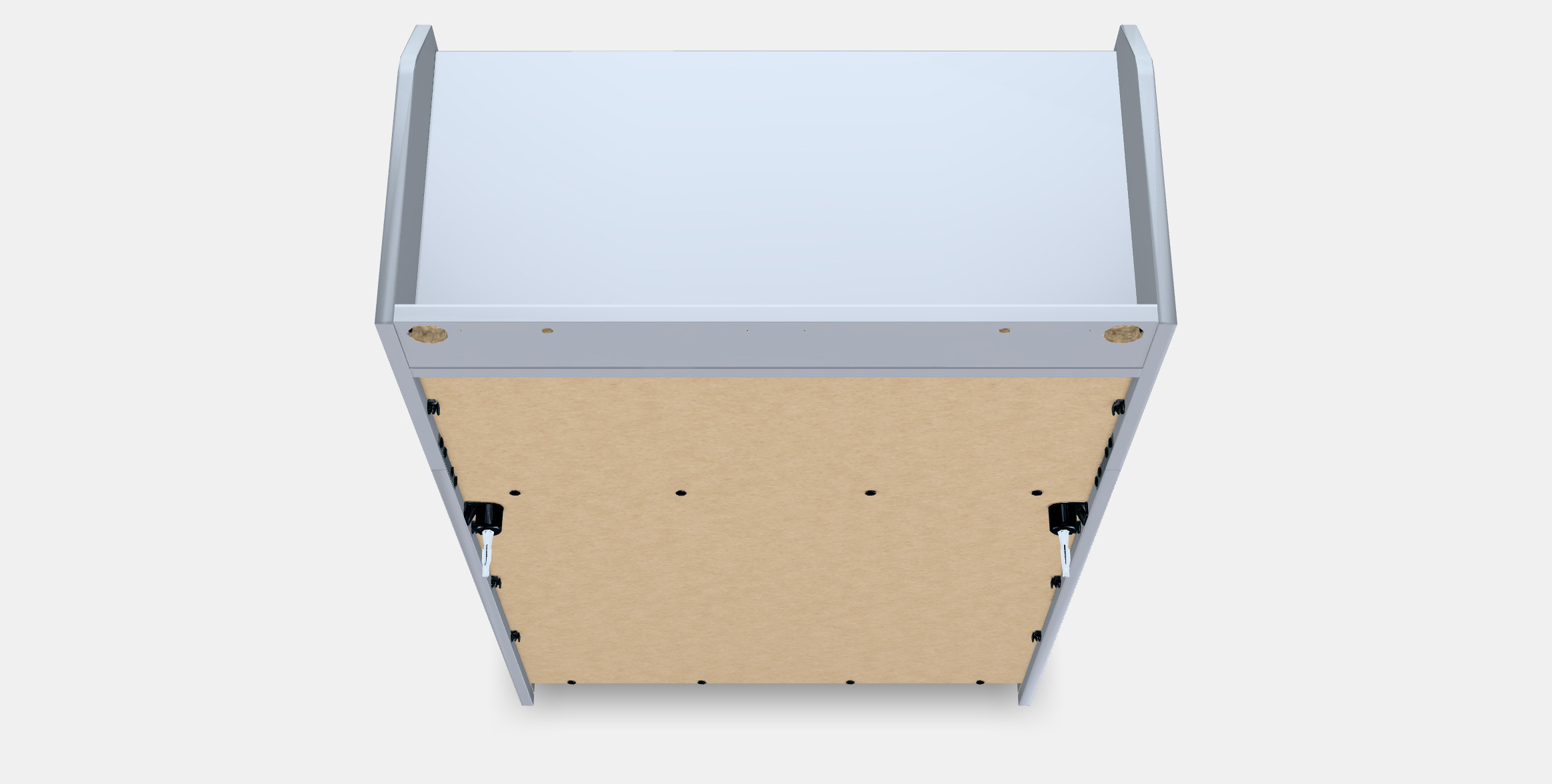 HAUGA Cabinet with 2 doors Low-poly 3D model_4