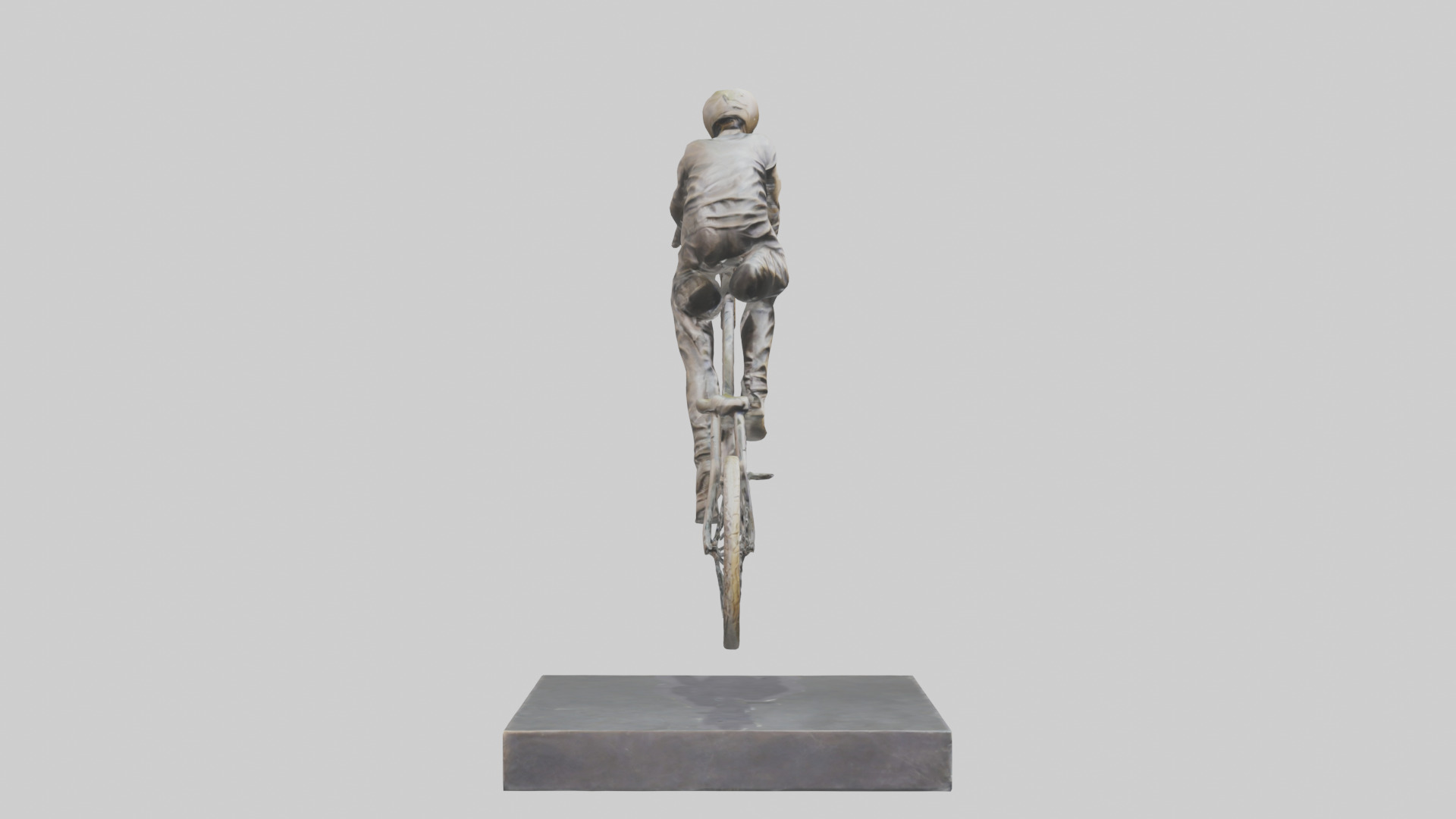 BMX Rider in Air statue model 3D model_13