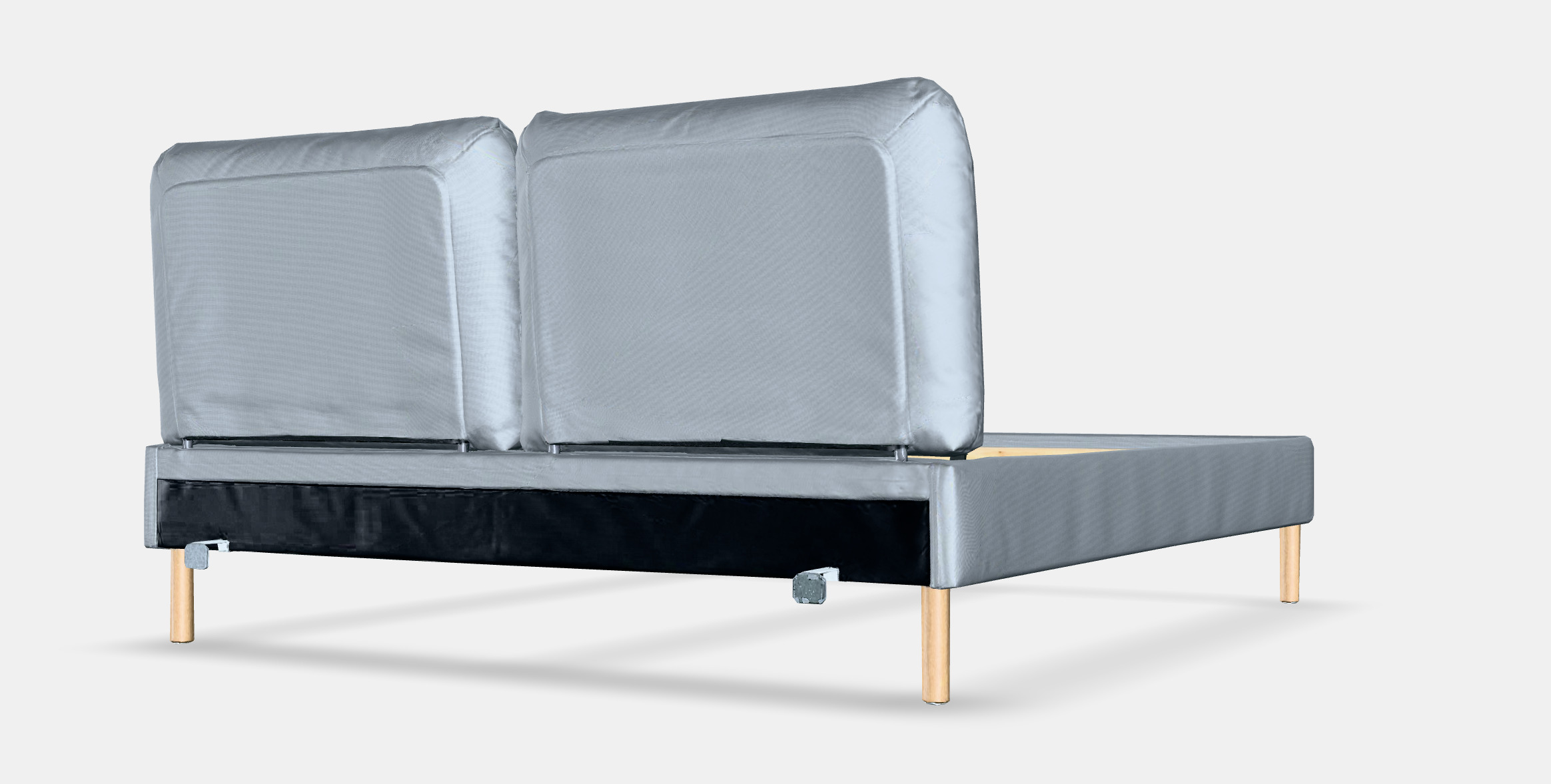 SAGESUND Upholstered bed frame Low-poly 3D model_6