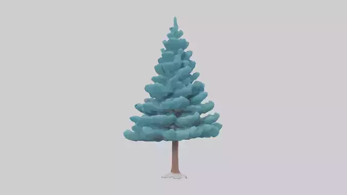 Blue Spruce tree model