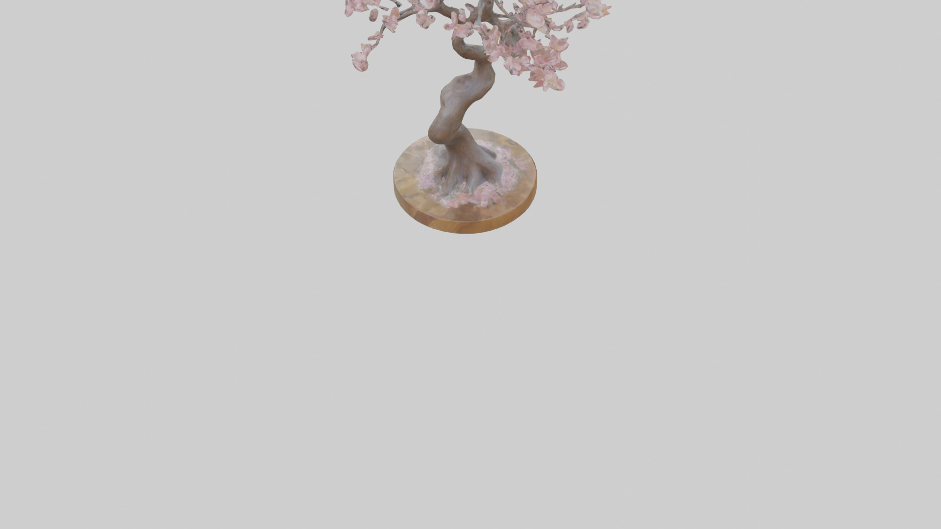 Blossom Tree Sculpture model Low-poly 3D model_4