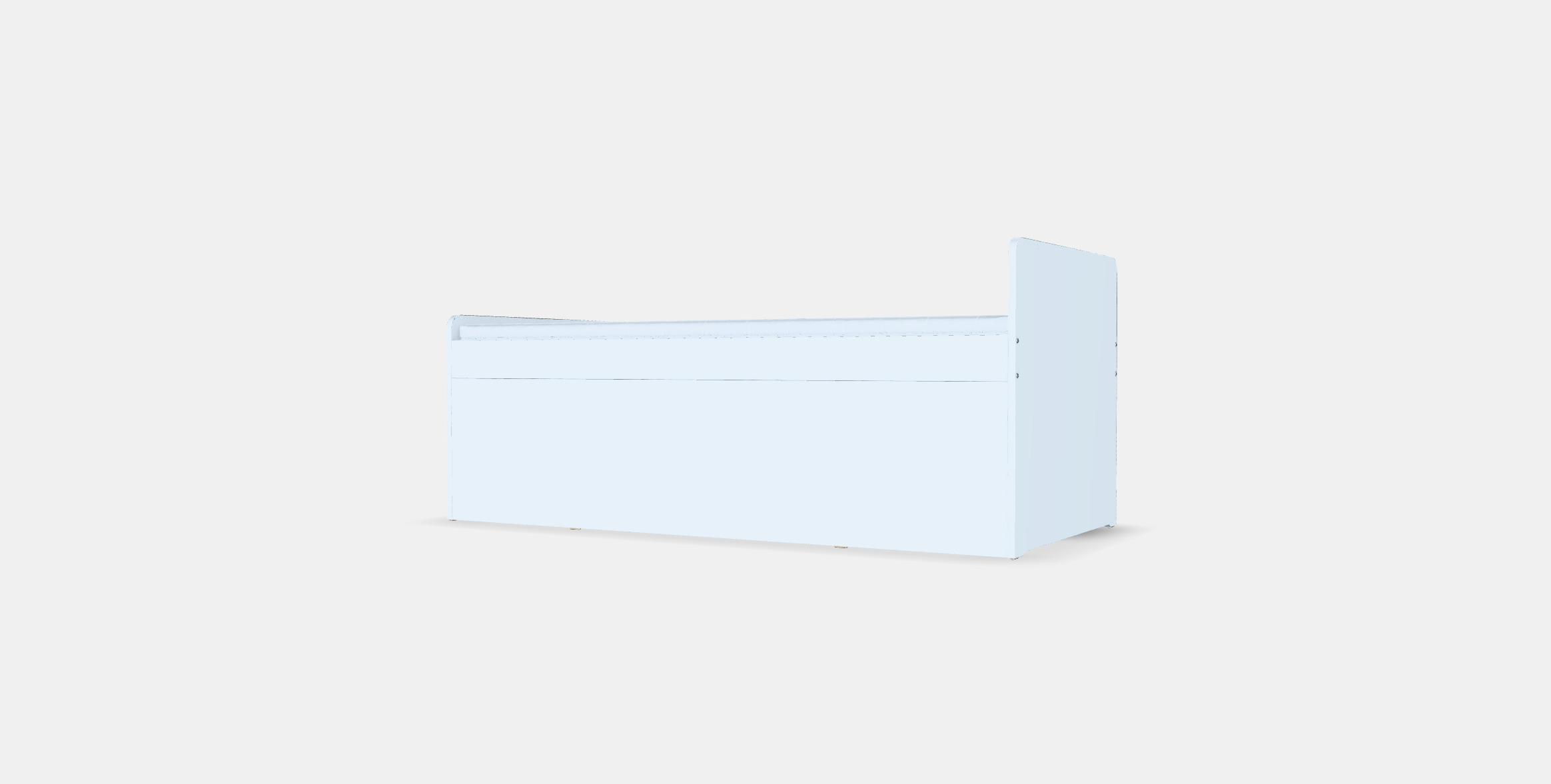 SLAKT Bed frame w storageslatted bedbase 3D model_4