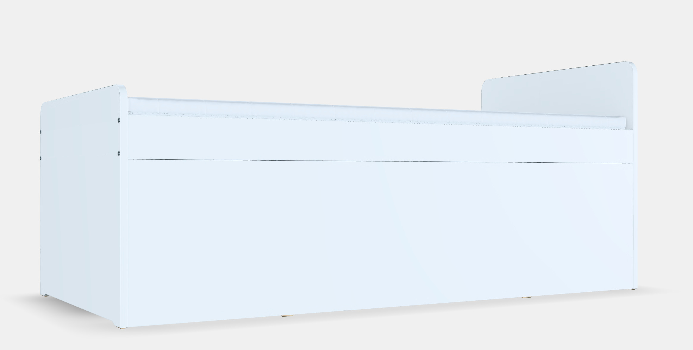 SLAKT Bed frame w storageslatted bedbase 3D model_3