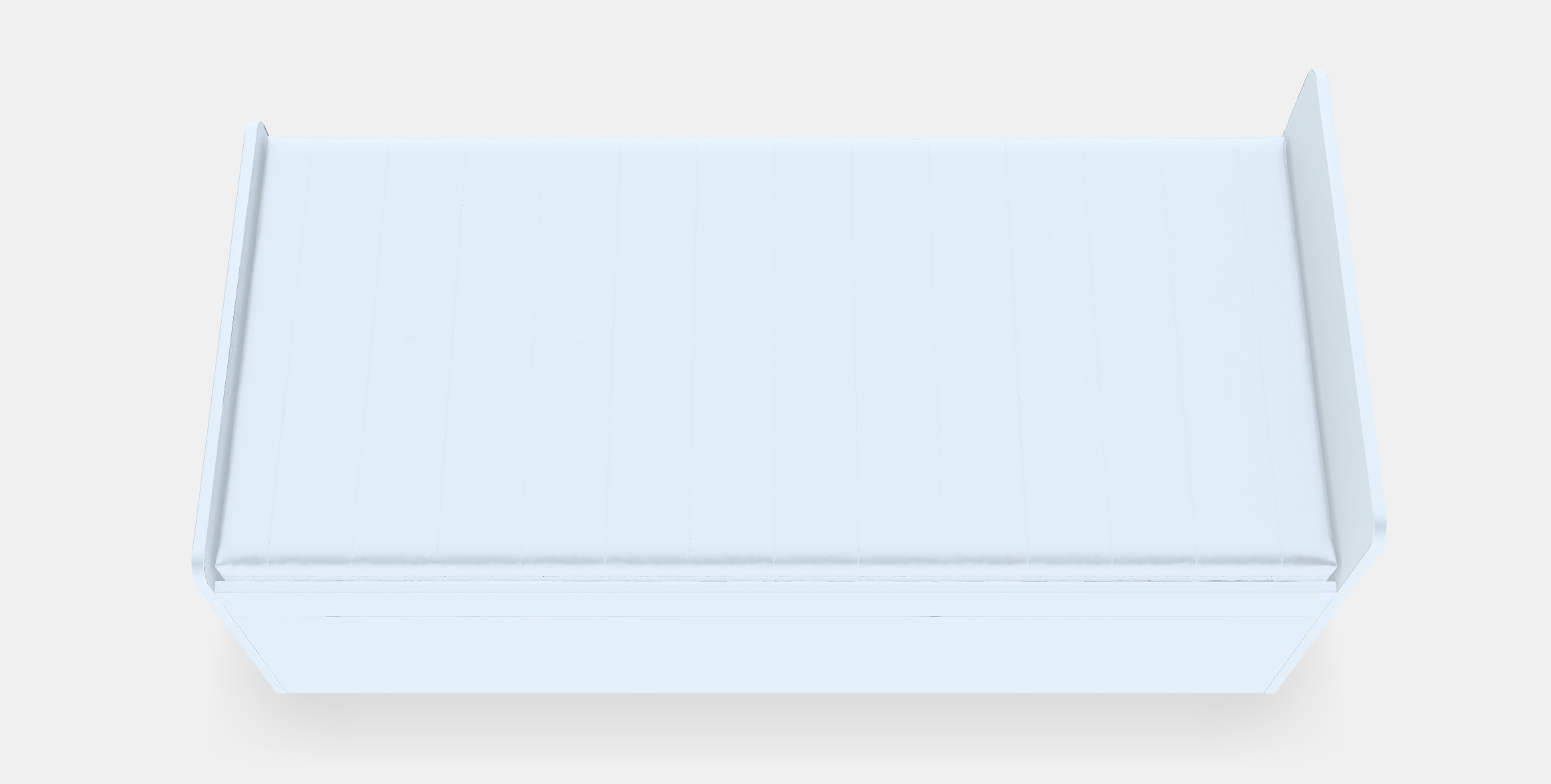 SLAKT Bed frame w storageslatted bedbase 3D model_5