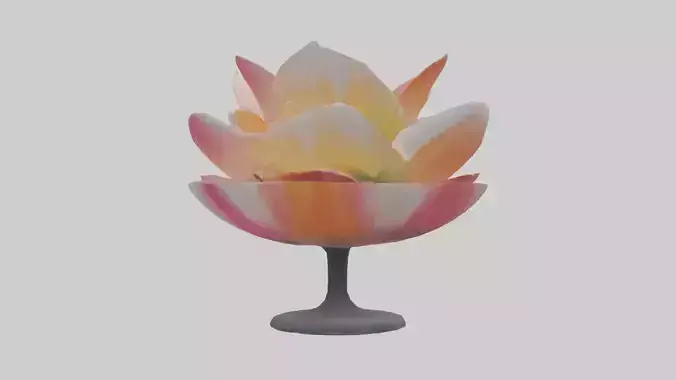 Blooming Flower Sculpture statue model