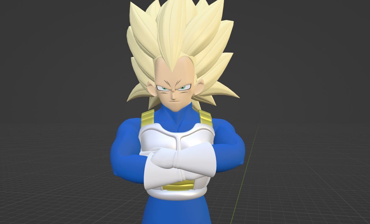 Vegeta Super Saiyan 3 - Dragonball Daima 3D model_8