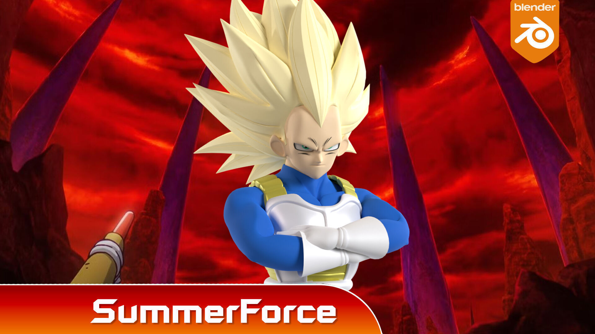 Vegeta Super Saiyan 3 - Dragonball Daima 3D model_1