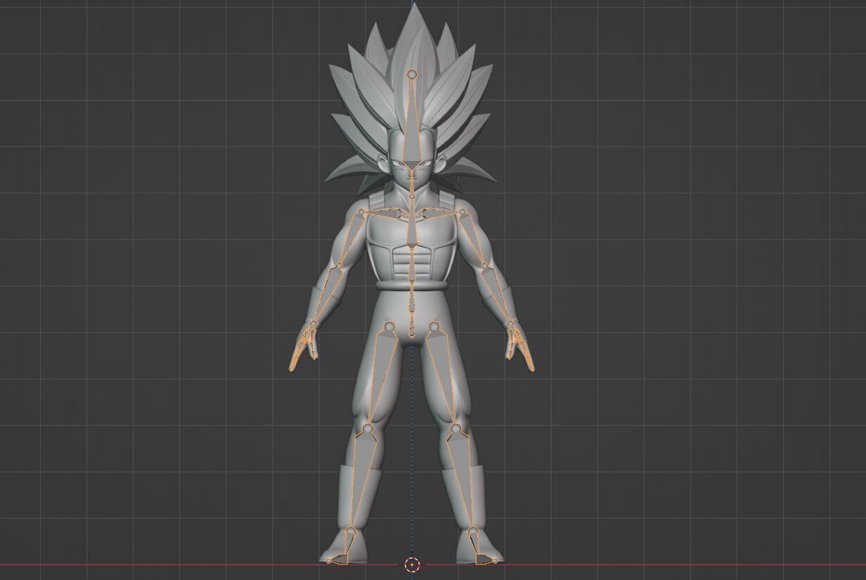 Vegeta Super Saiyan 3 - Dragonball Daima 3D model_14