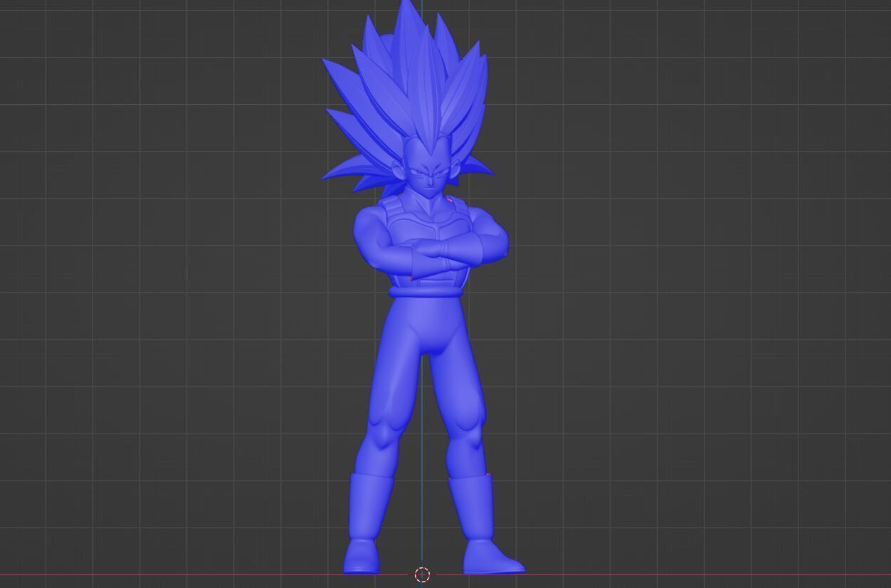 Vegeta Super Saiyan 3 - Dragonball Daima 3D model_15