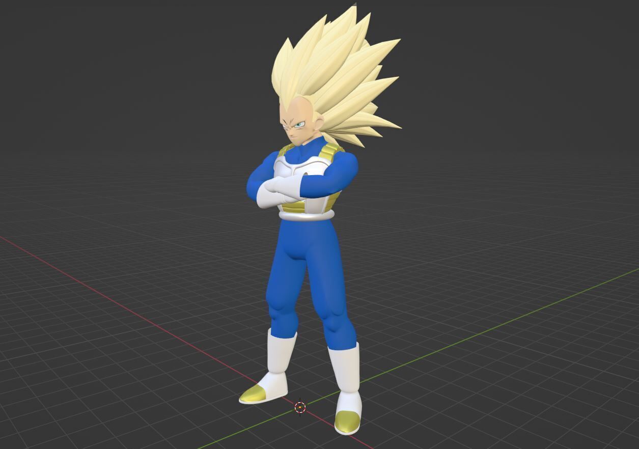 Vegeta Super Saiyan 3 - Dragonball Daima 3D model_5