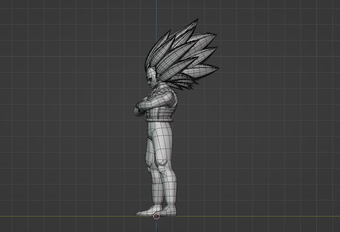 Vegeta Super Saiyan 3 - Dragonball Daima 3D model_10