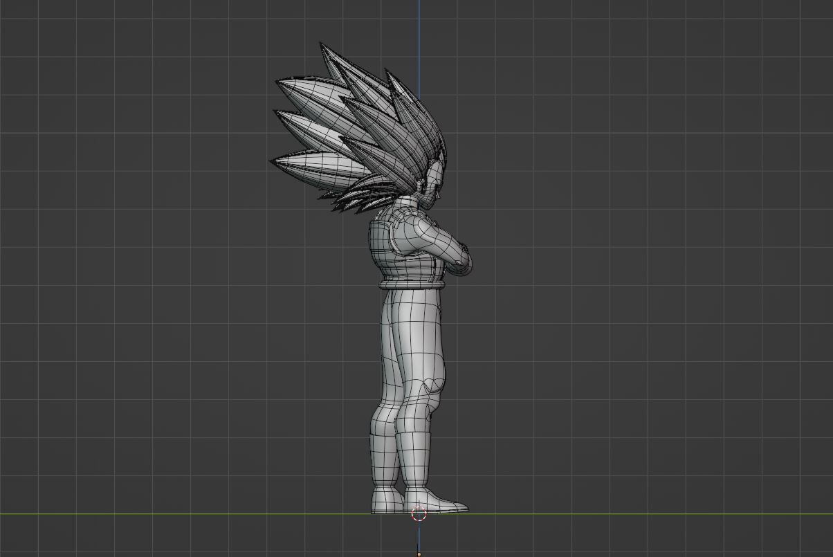 Vegeta Super Saiyan 3 - Dragonball Daima 3D model_12