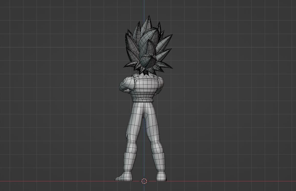 Vegeta Super Saiyan 3 - Dragonball Daima 3D model_11