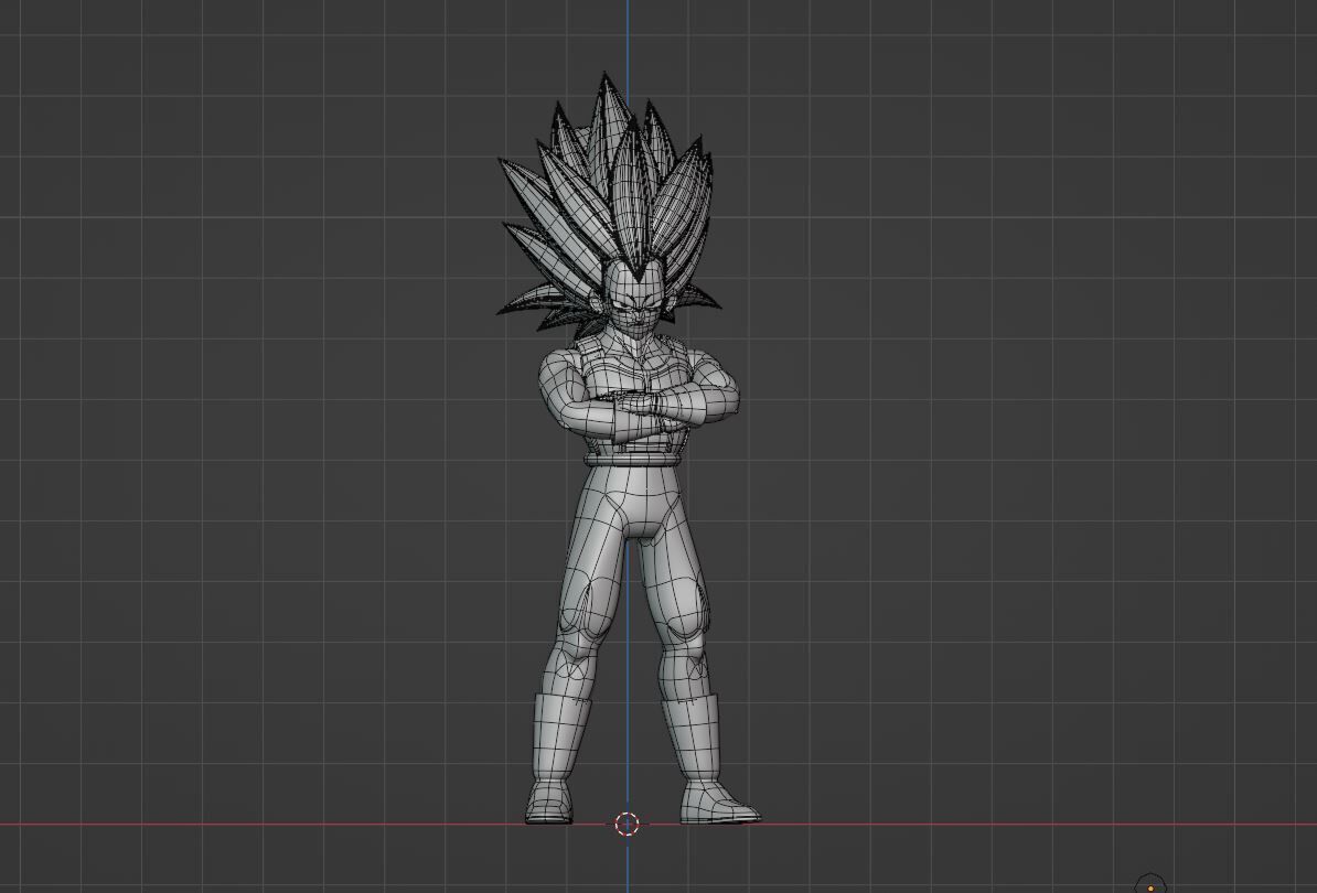 Vegeta Super Saiyan 3 - Dragonball Daima 3D model_9