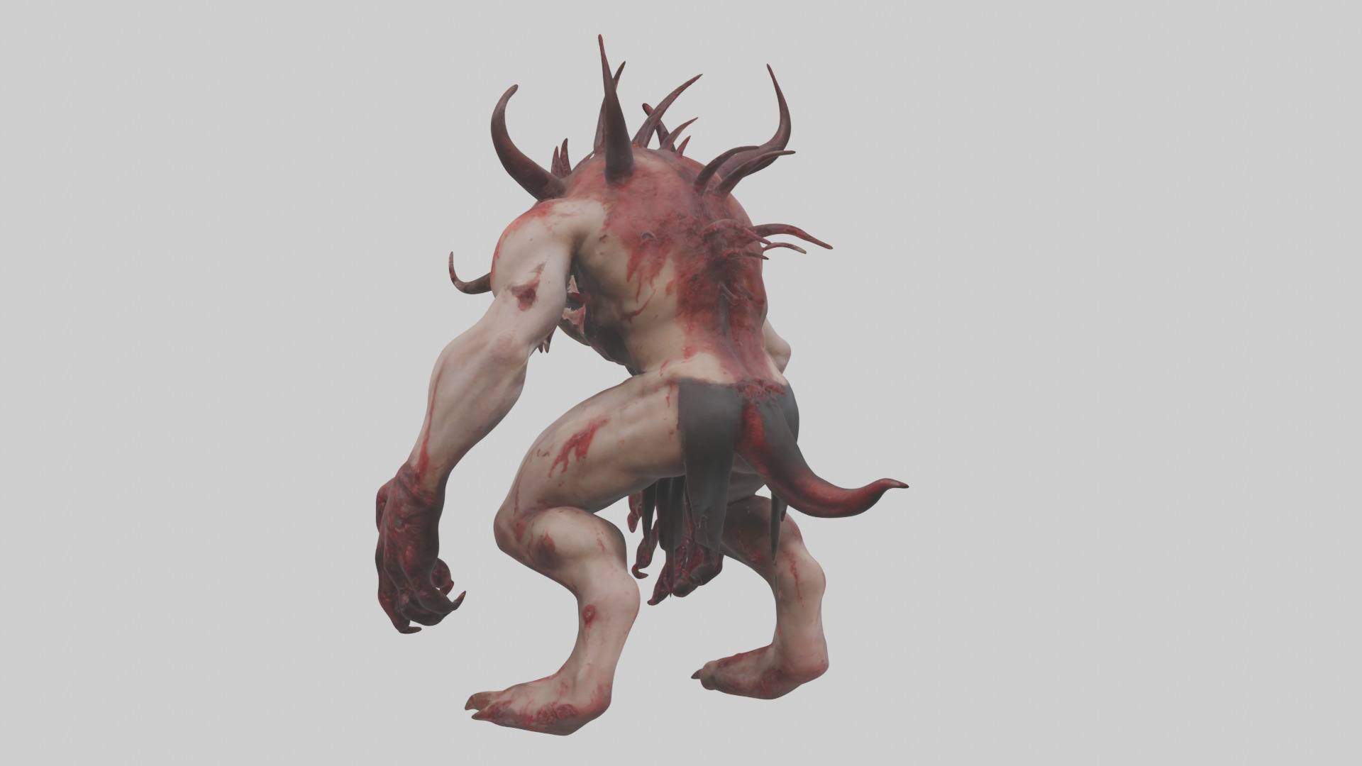 Bloodspattered fiend model 3D model_1