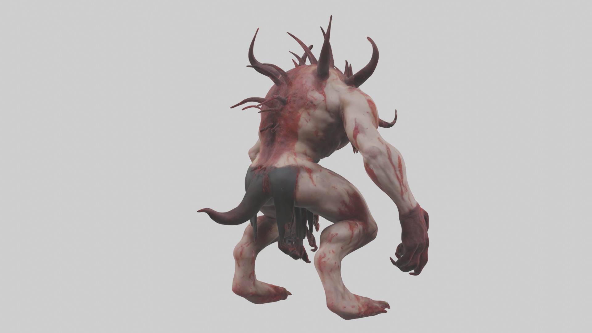 Bloodspattered fiend model 3D model_2