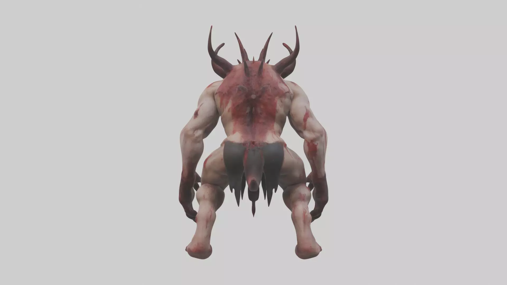 Bloodspattered fiend model 3D model_0