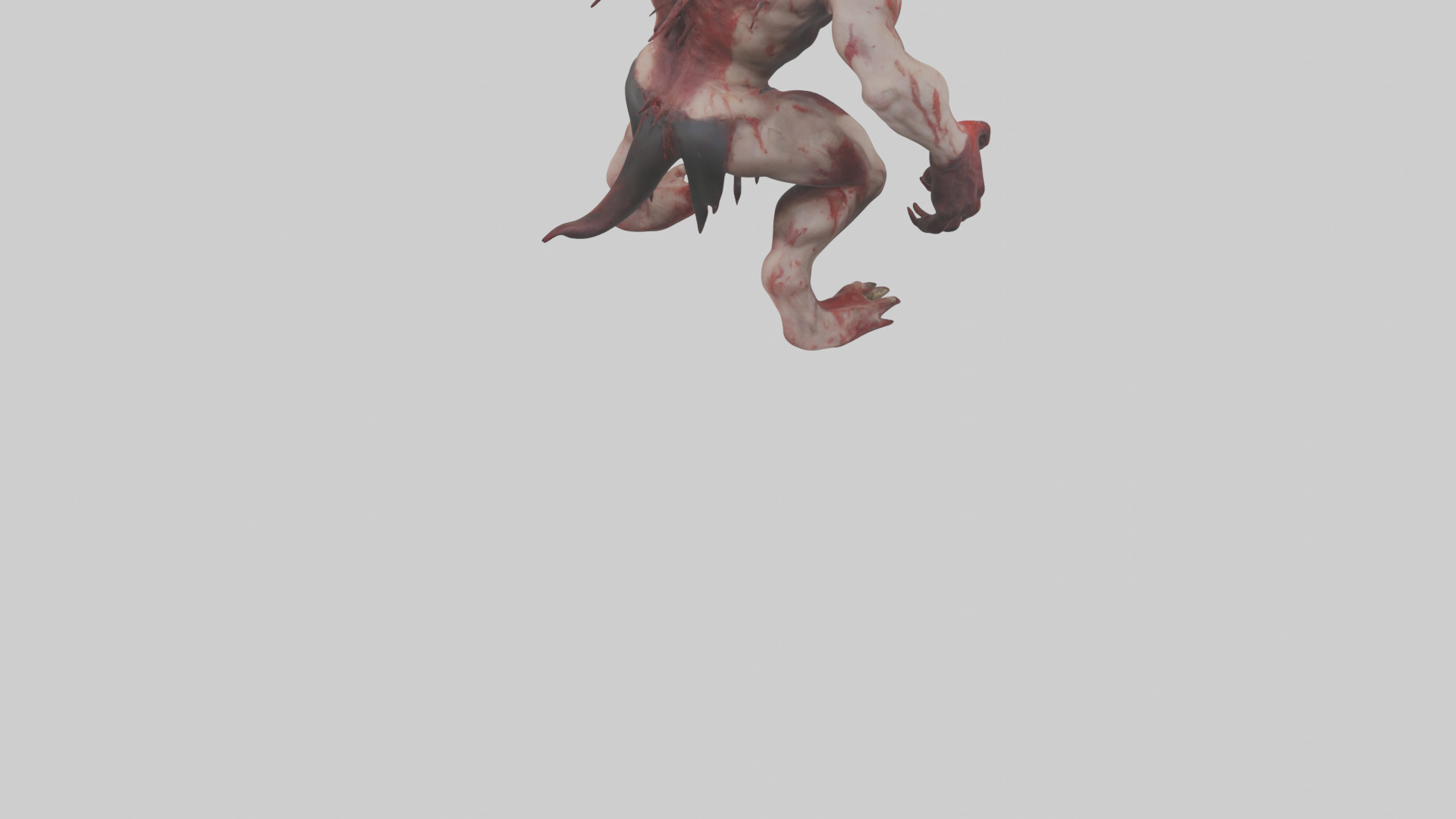 Bloodspattered fiend model 3D model_4