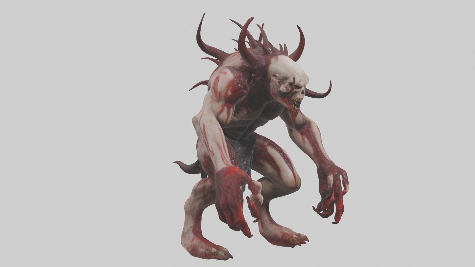 Bloodspattered fiend model 3D model_7