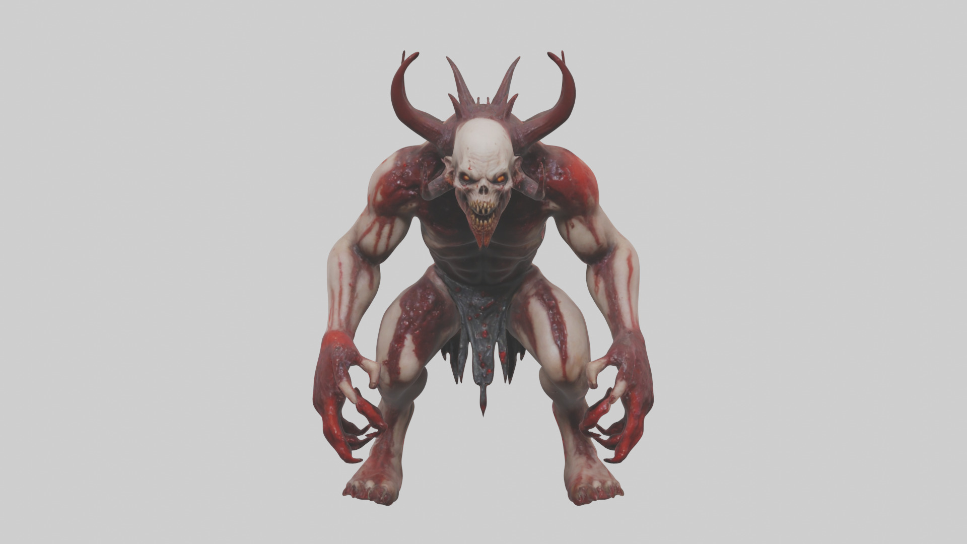 Bloodspattered fiend model 3D model_9