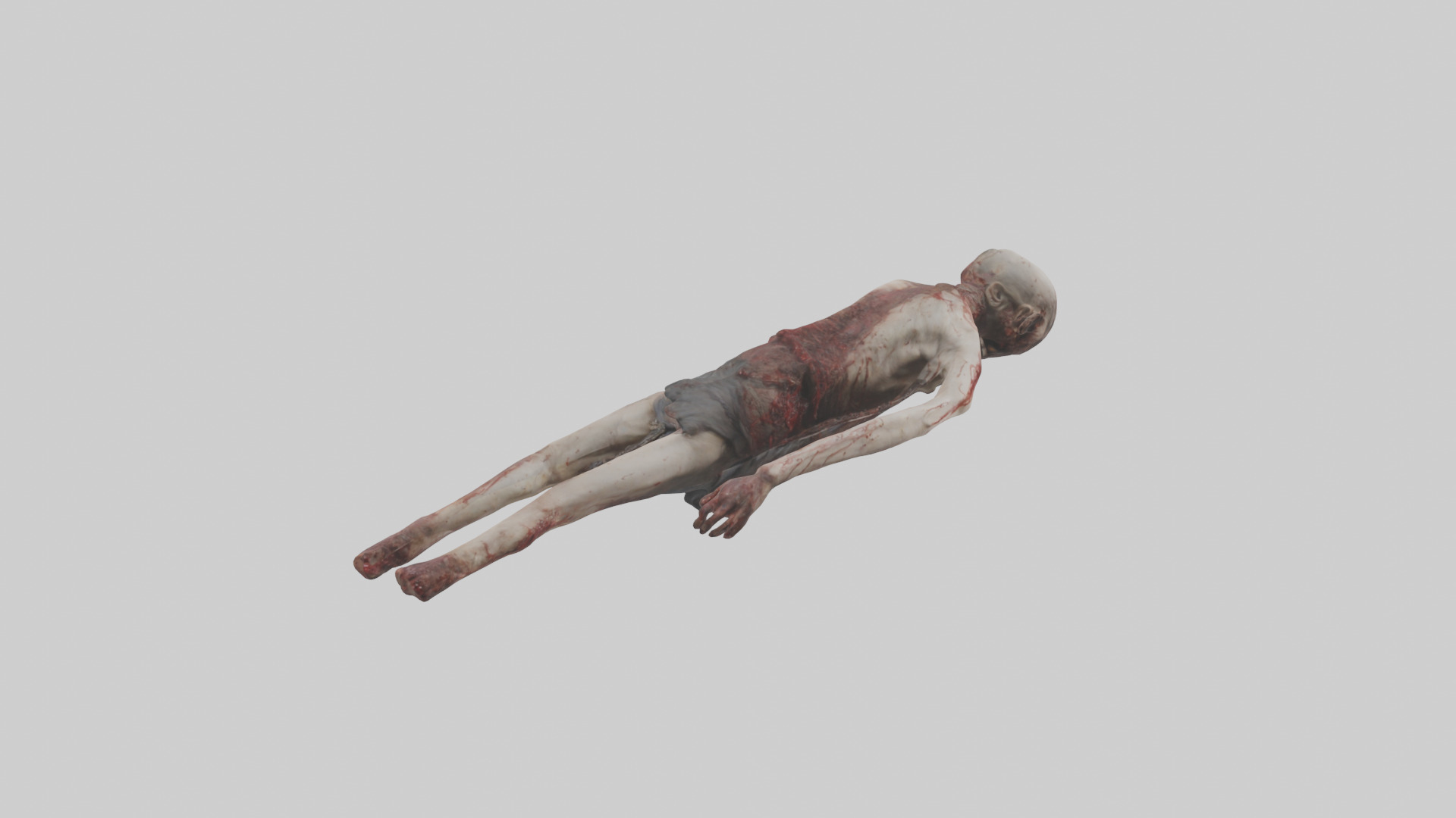 Bloodsoaked corpse model 3D model_1