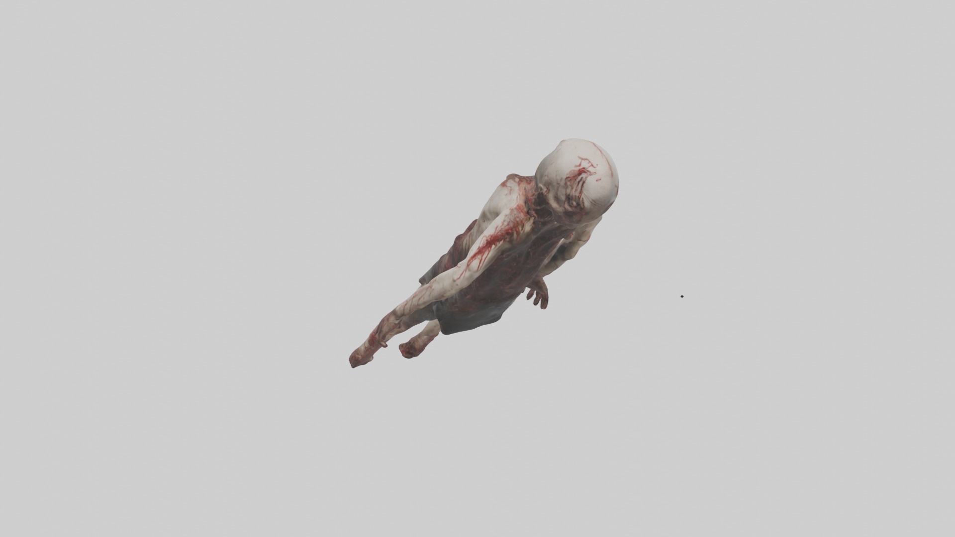 Bloodsoaked corpse model 3D model_2