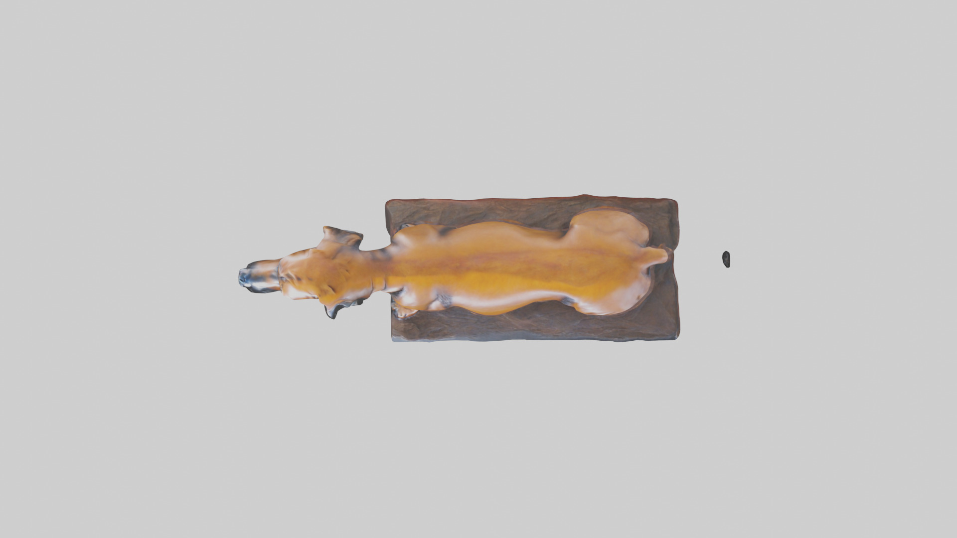 Bloodhound statue model 3D model_14