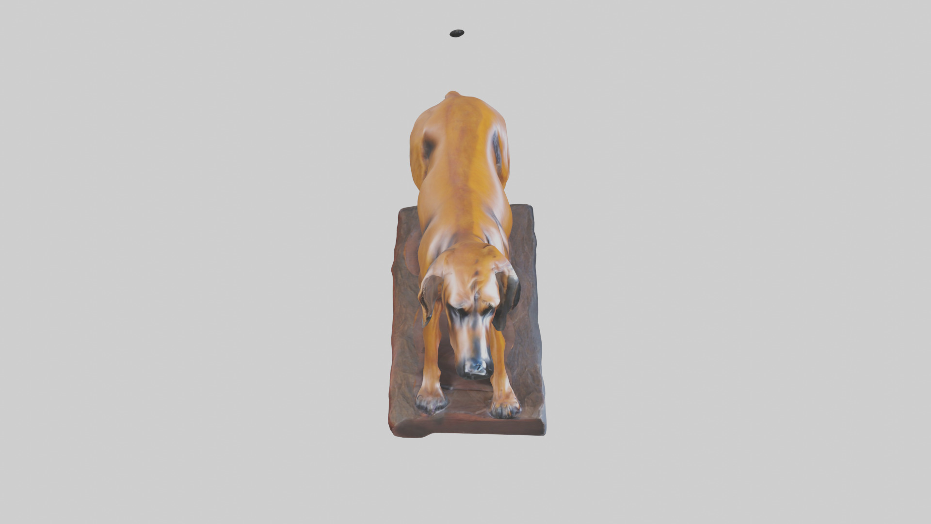 Bloodhound statue model 3D model_18
