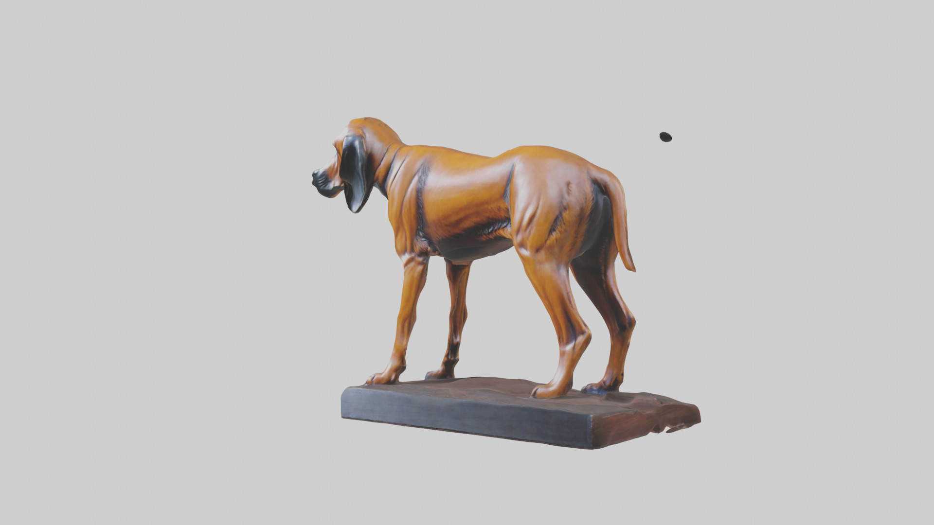 Bloodhound statue model 3D model_10