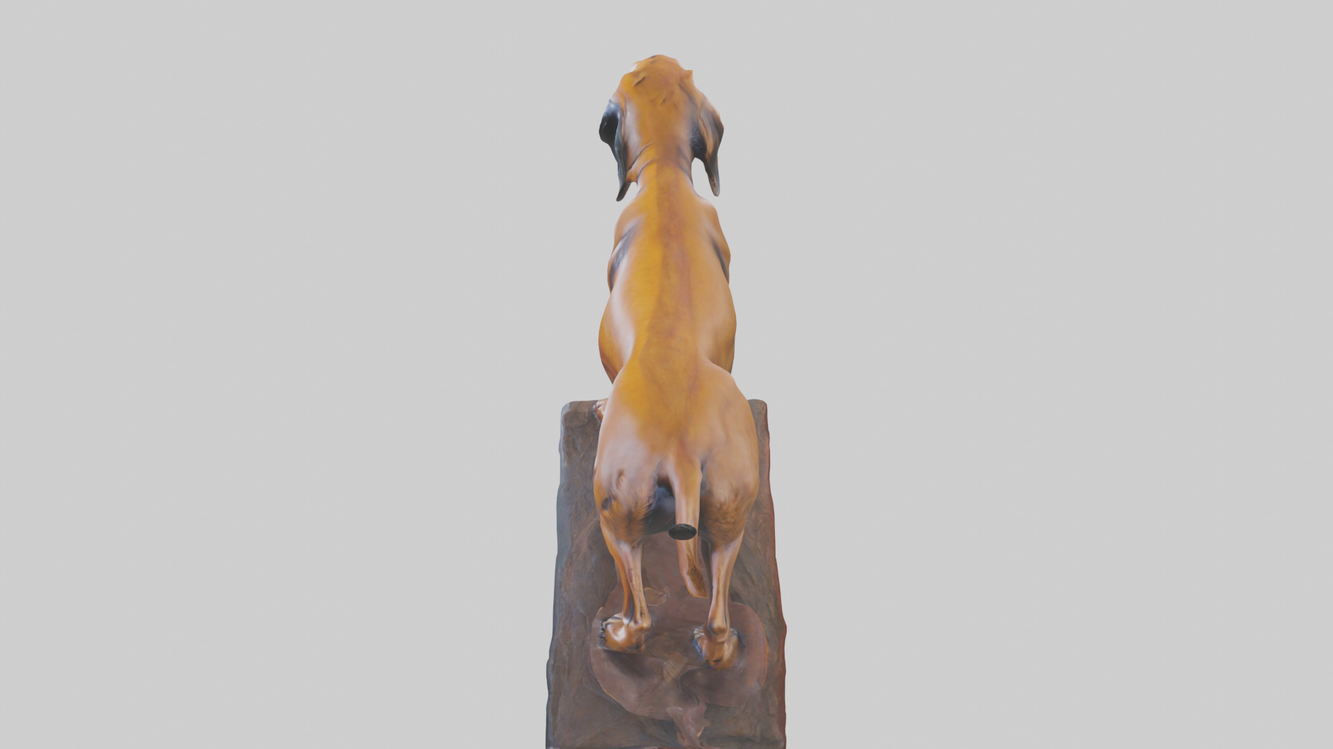 Bloodhound statue model 3D model_17