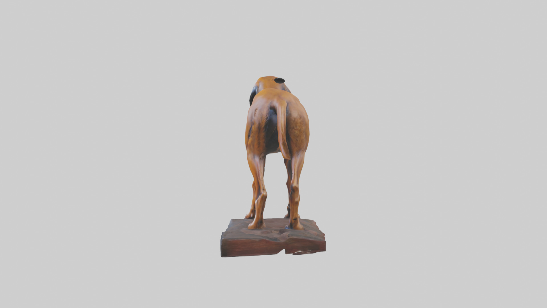 Bloodhound statue model 3D model_12