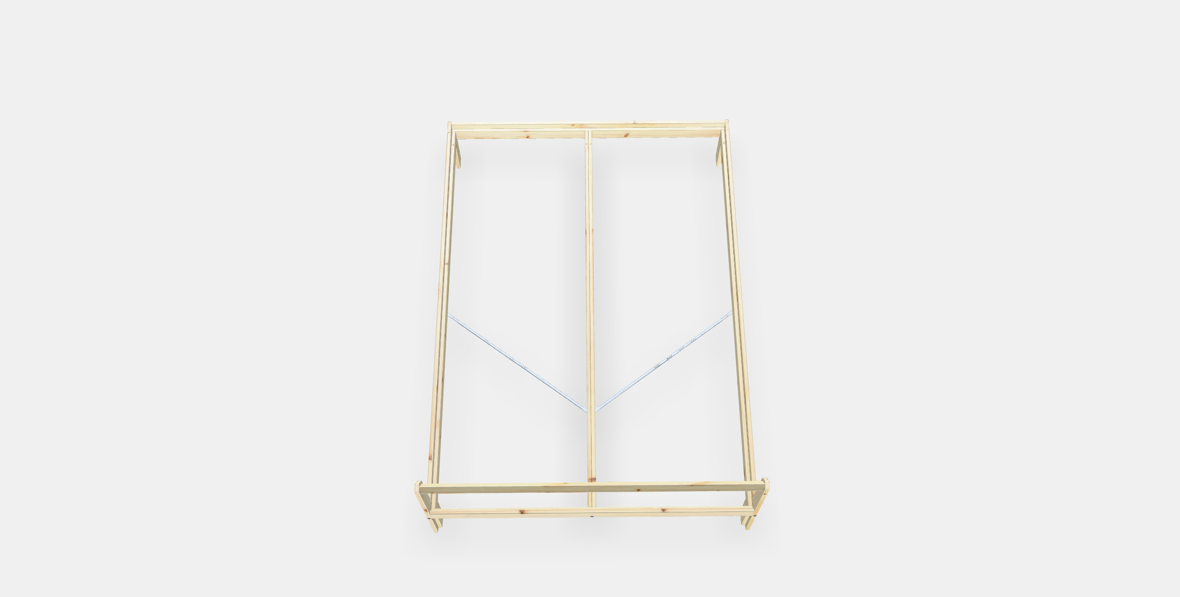 NEIDEN Bed frame 1 3D model_4