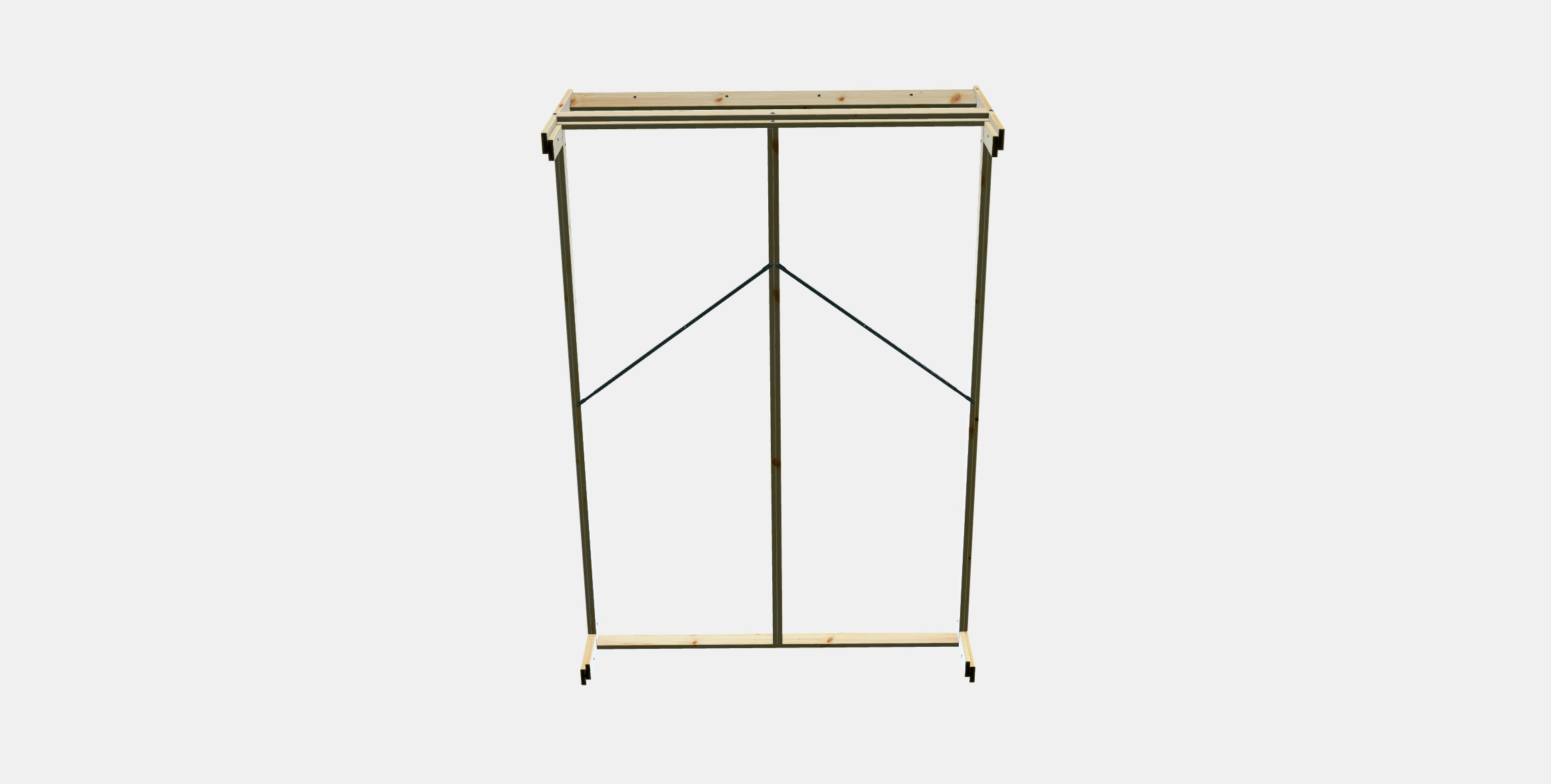 NEIDEN Bed frame 1 3D model_7