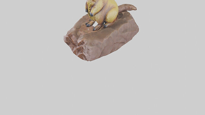 Blacktailed Prairie Dog statue model 3D model 6
