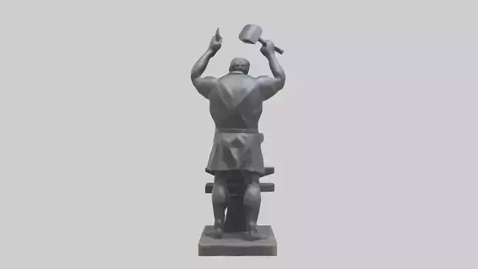 Blacksmith statue model